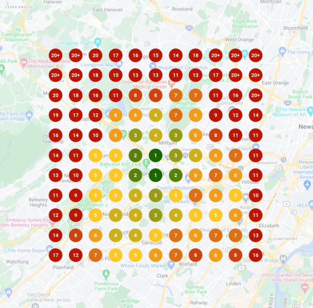 Before HoneStore IT ranking on Google Maps